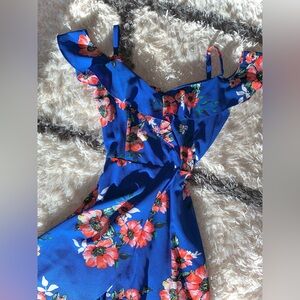 BCX Vibrant Blue High Low Spring Dress
